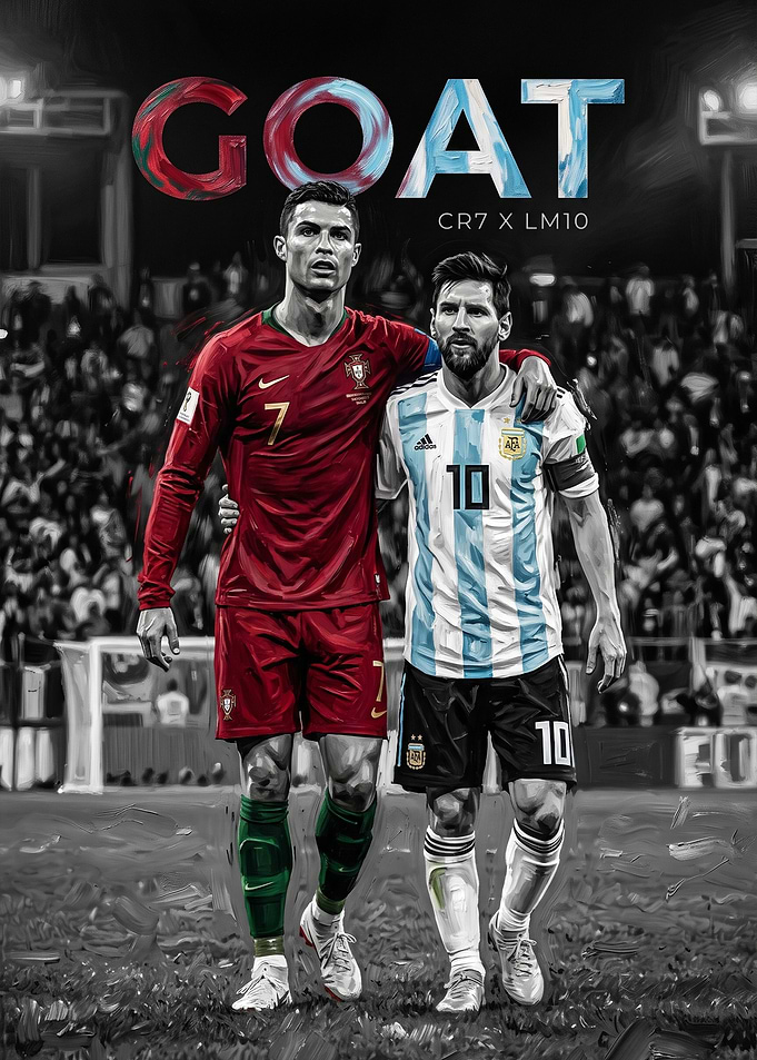 Cristiano Ronaldo and Lionel Messi GOAT