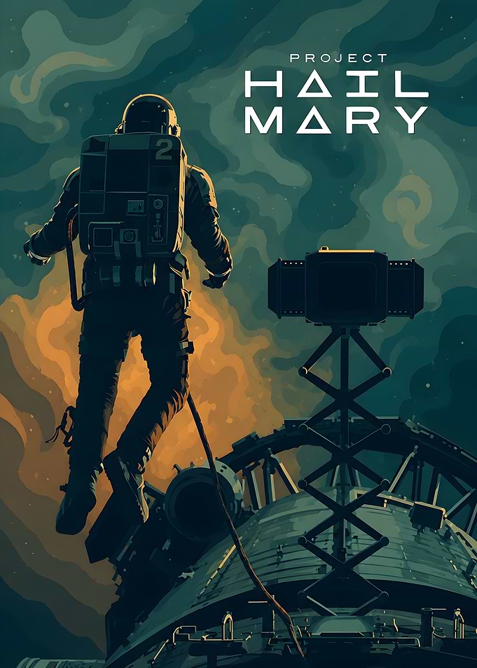 Project Hail Mary Astronaut Poster