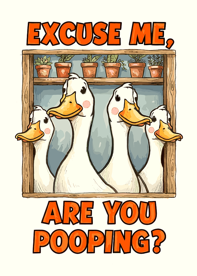 Funny Ducks Bathroom Wall Art