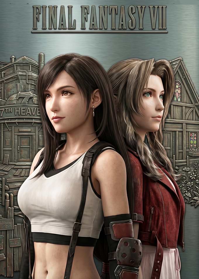 Final Fantasy VII Tifa and Aerith