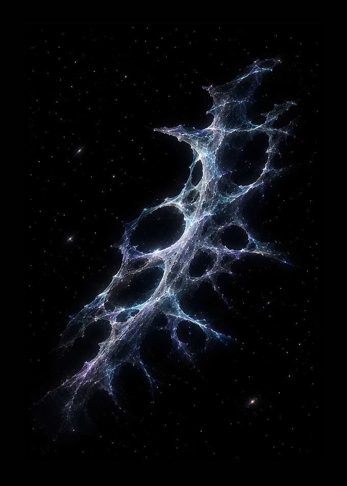 Ethereal Cosmic Fractal Web