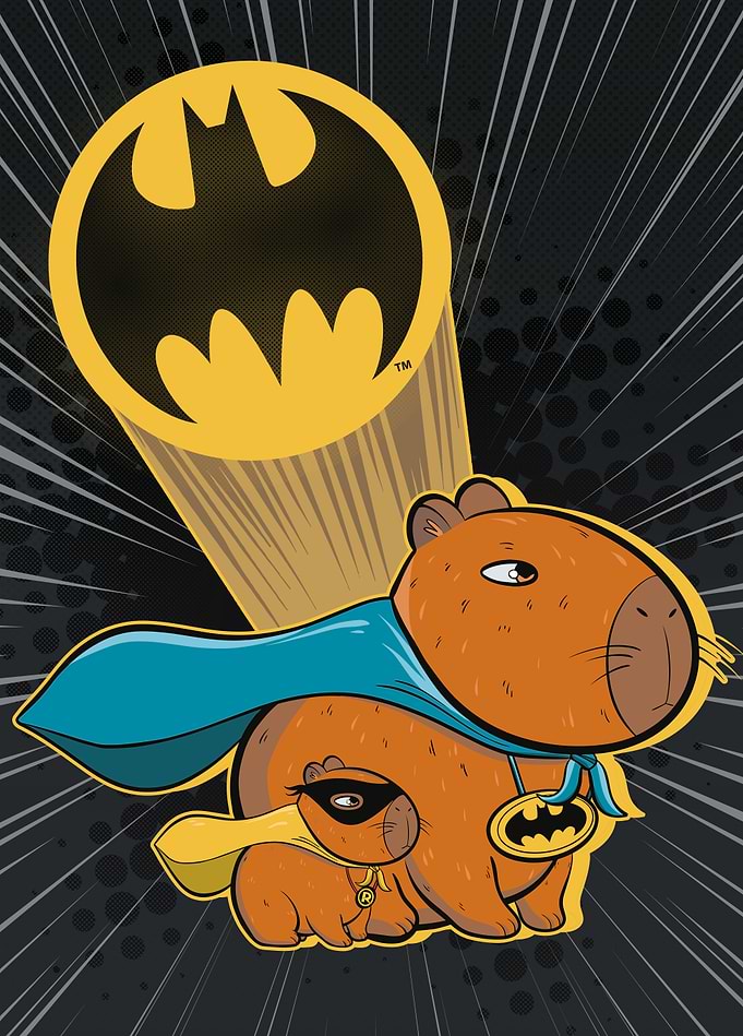 Capybara Crusader: Gotham's Furry Hero