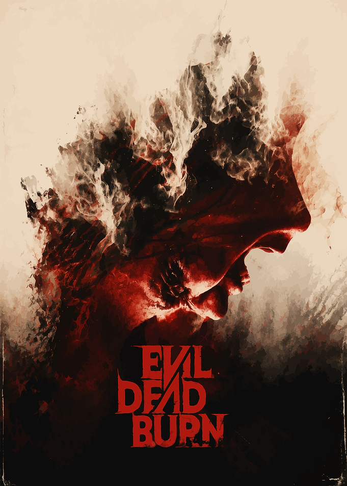 Evil Dead Burn Horror Movie Poster