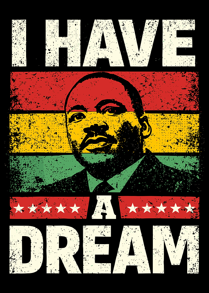 Martin Luther King Jr I Have a Dream Vintage Retro Wall Art Poster
