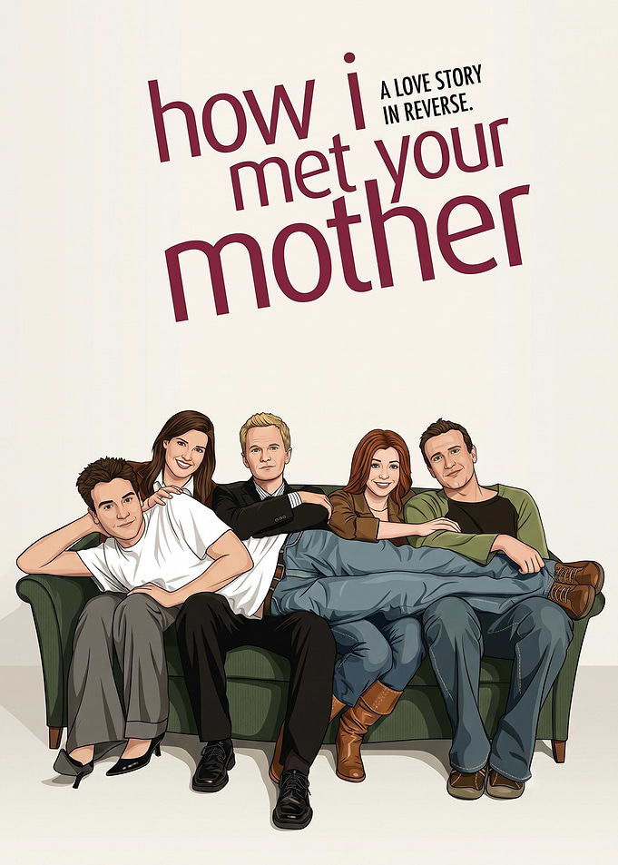 How I Met Your Mother Cast Illustration