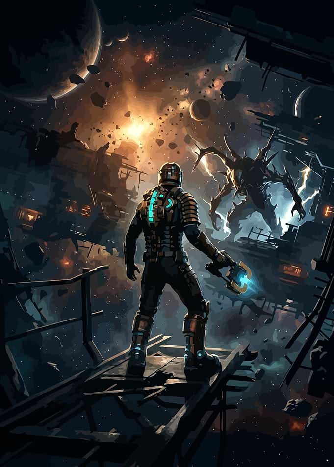 Dead Space Isaac Clarke vs Necromorph