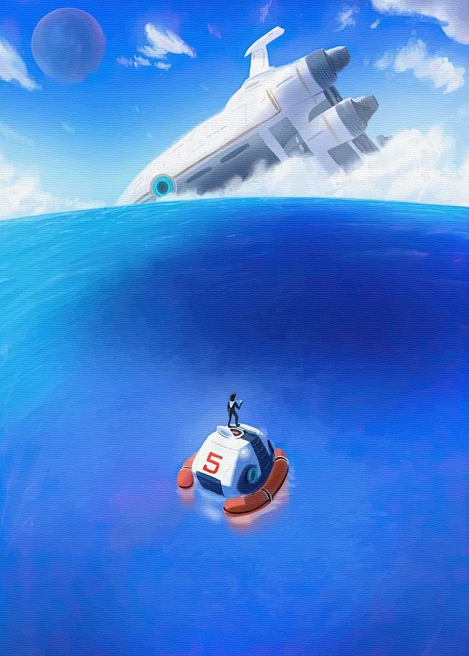 Subnautica Life Pod and Aurora Ship