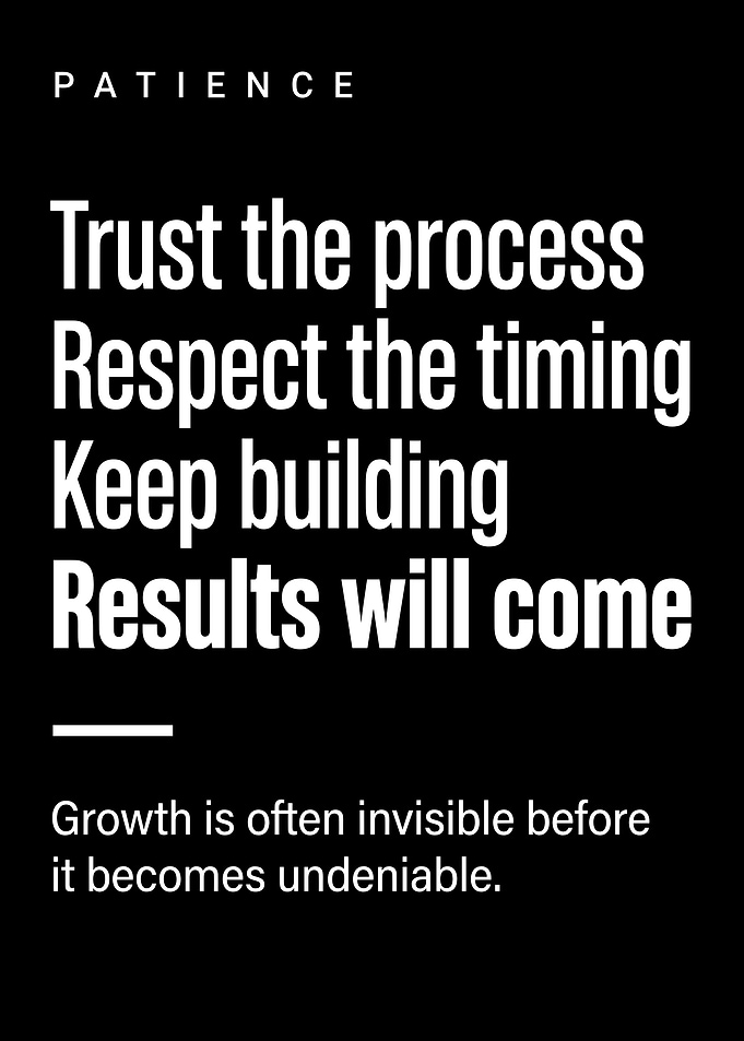 Patience Inspirational Quote Poster
