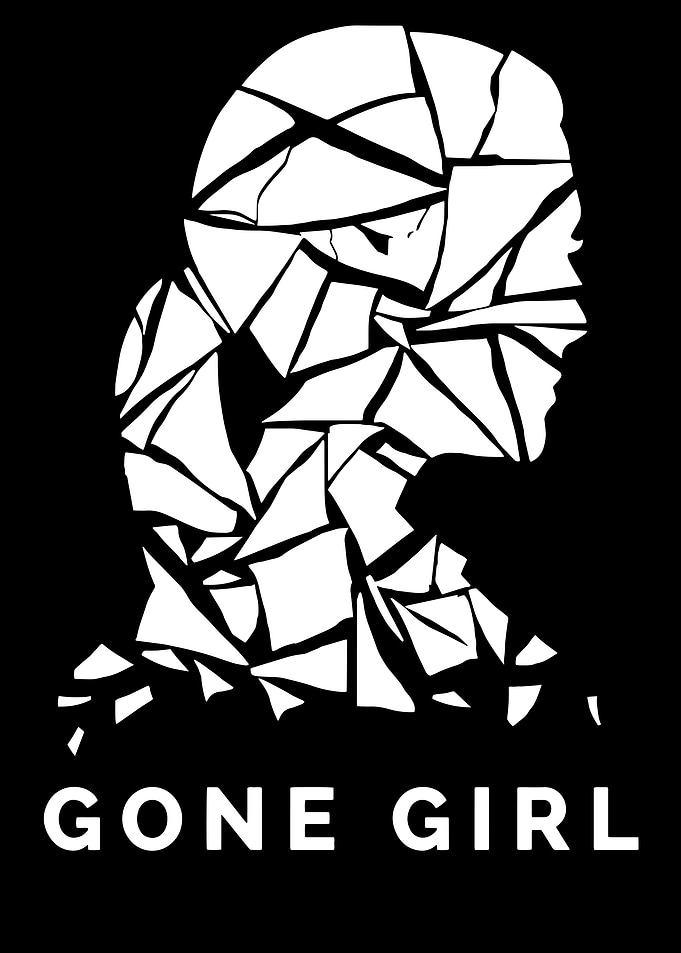 Gone Girl Shattered Silhouette minimalist