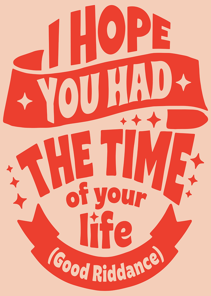 Good Riddance Song Lyric Typography