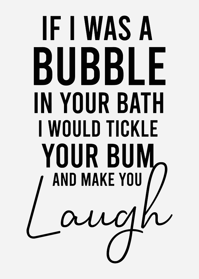 Funny Bathroom Quote Minimalist Poster | Modern Typography Wall Art