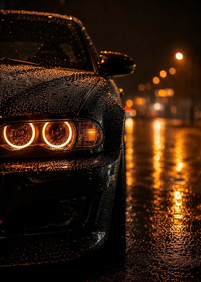 BMW E46 in the Rain