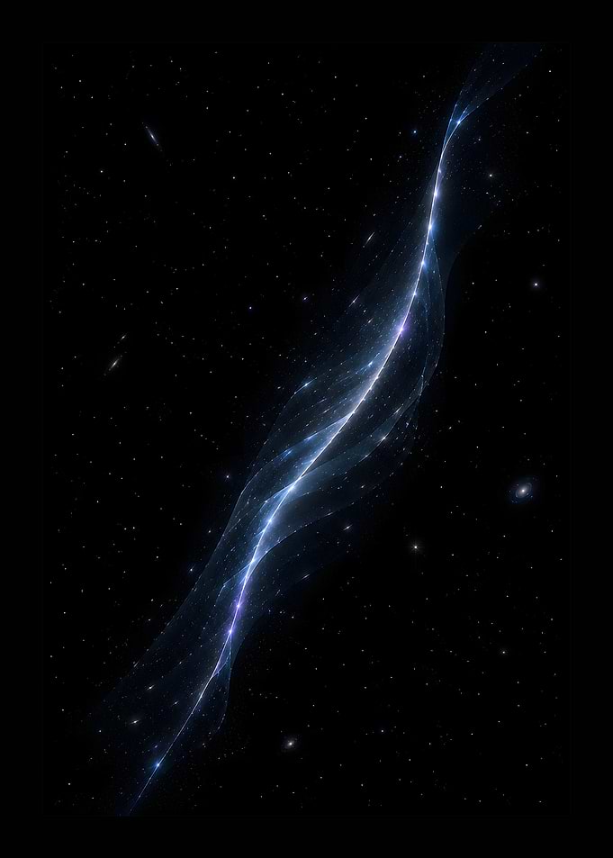 Ethereal Cosmic Light Filament