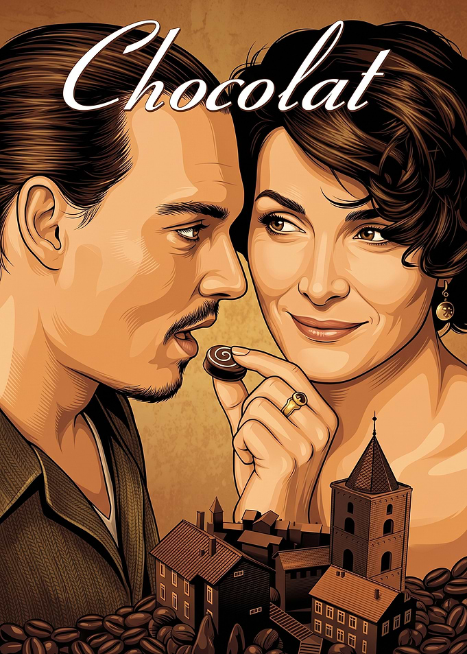 Chocolat Movie Illustration