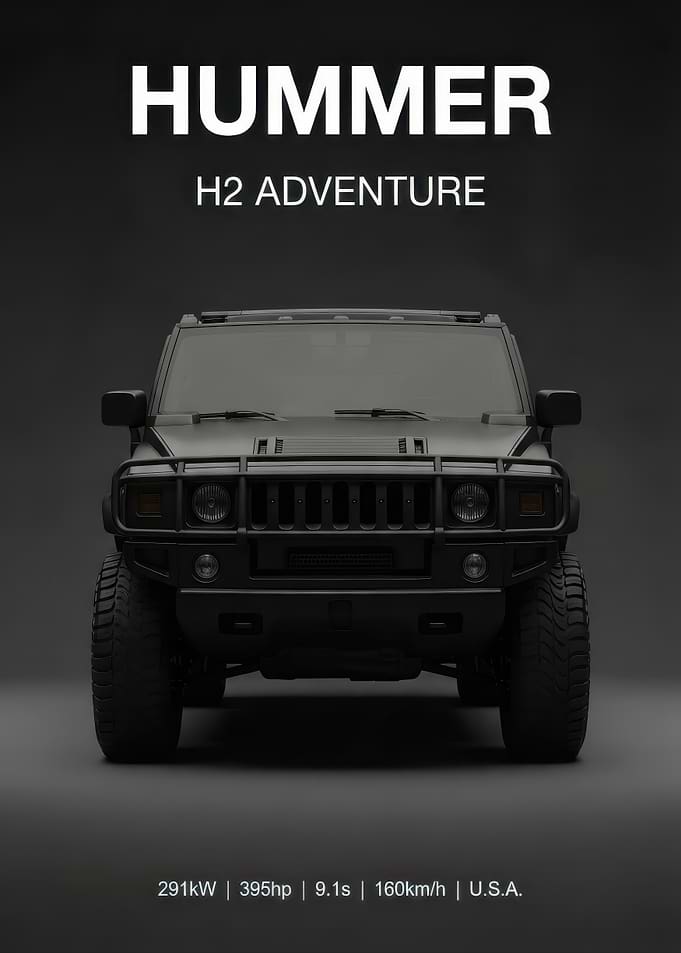 Hummer H2 Adventure Poster