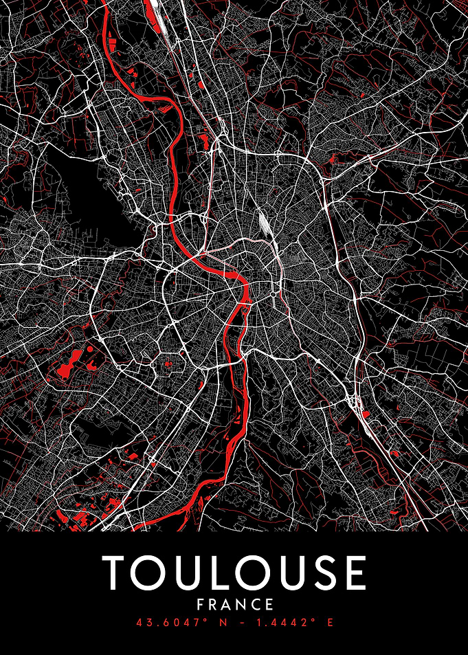 Toulouse Dark Map