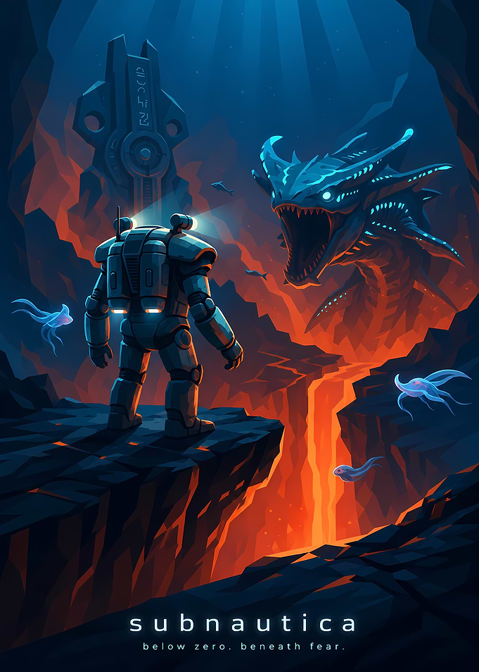 Subnautica Below Zero Game Poster