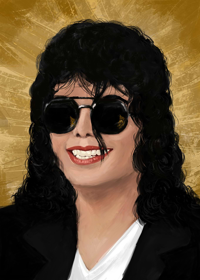 Portrait of Michael Jackson
