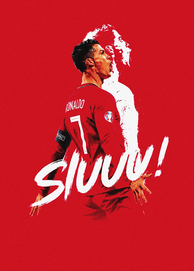 Cristiano Ronaldo Siuuu Celebration Poster