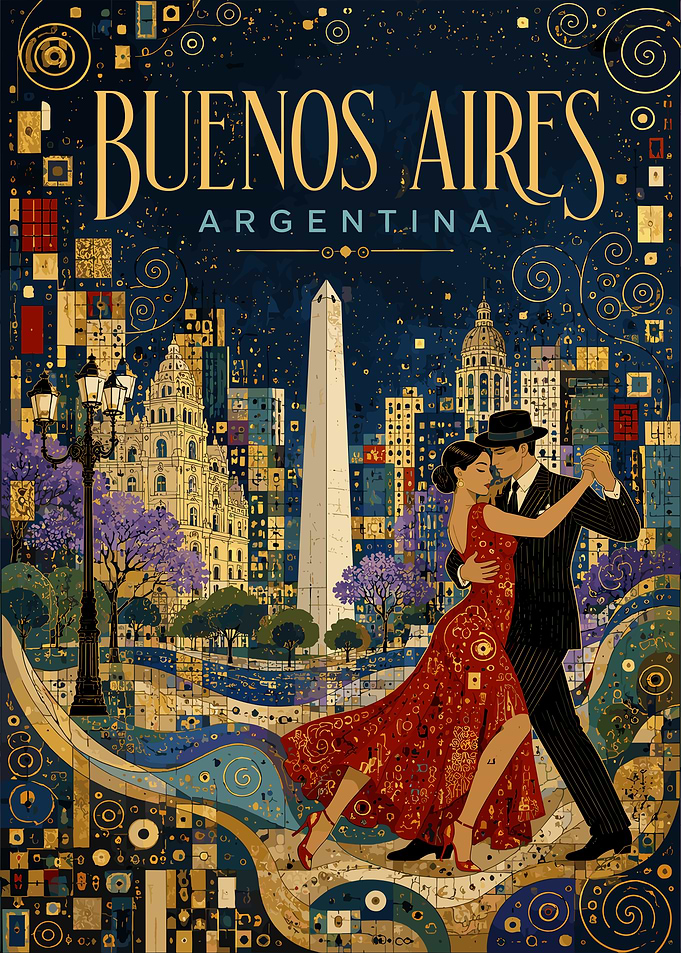 Buenos Aires Argentina Tango Poster