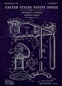 Vintage Anesthetic Machine Patent Print