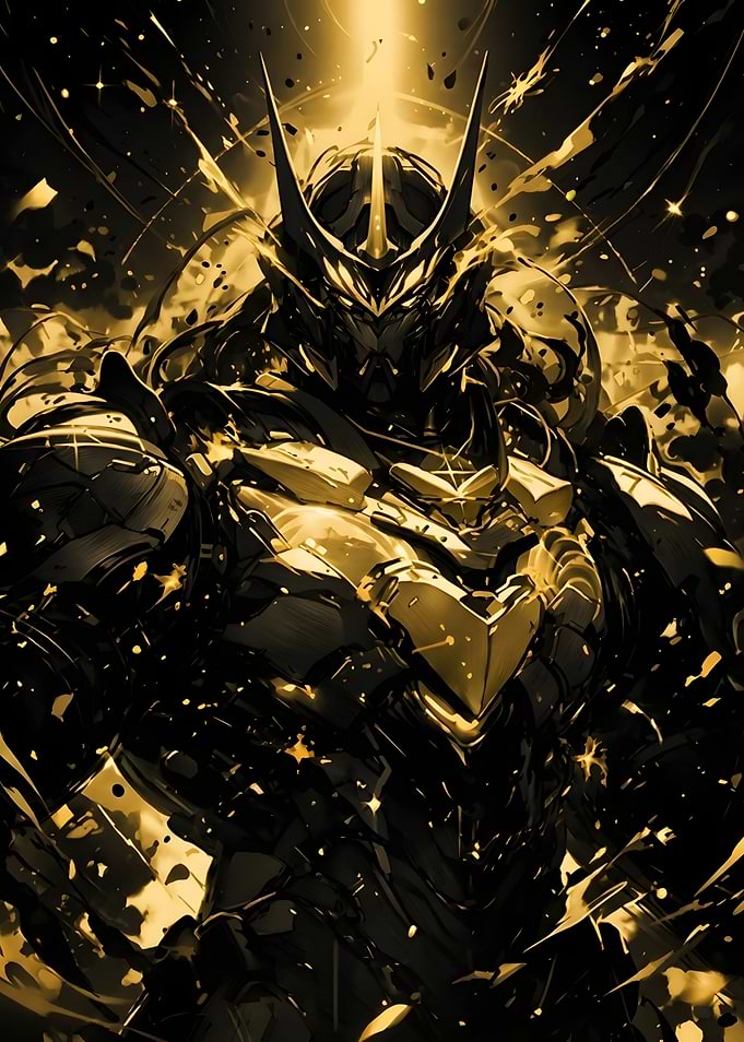Golden Armored Warrior Knight