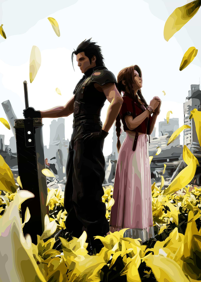 Zack Fair and Aerith Gainsborough