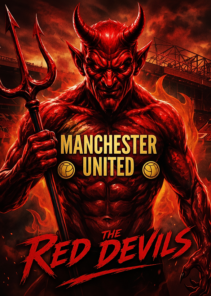 Manchester United Red Devils Poster