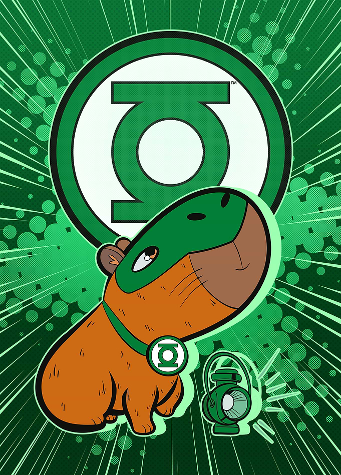 Capybara Green Lantern