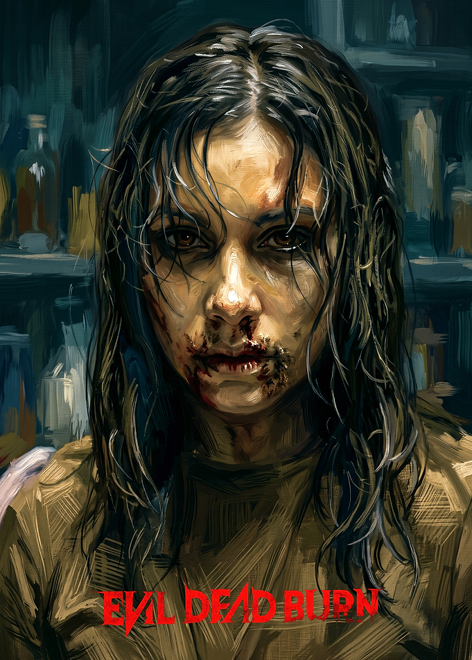 Evil Dead Burn Horror Movie Poster