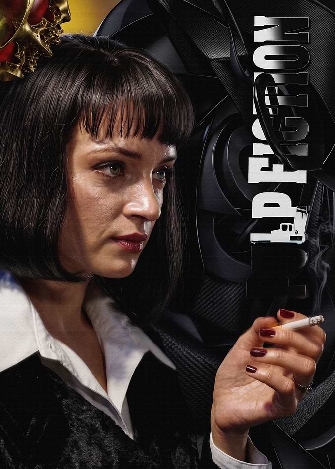 Mia Wallace Pulp Fiction Poster