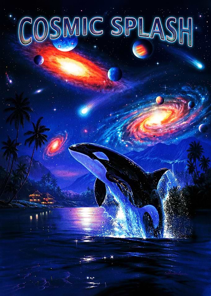 Cosmic Splash Orca Art