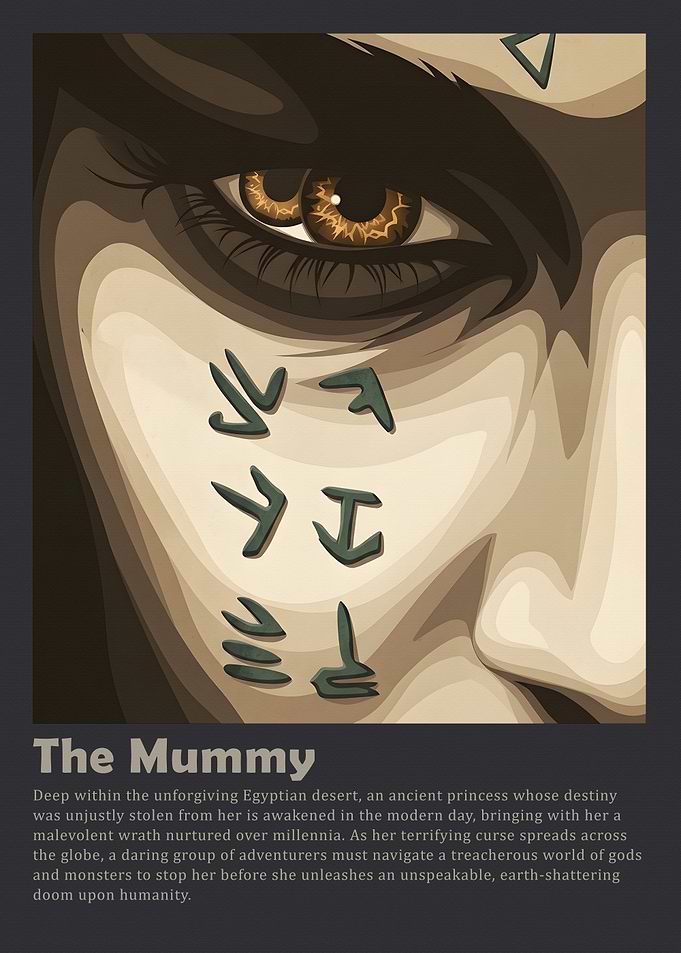 The Mummy Movie Poster Art