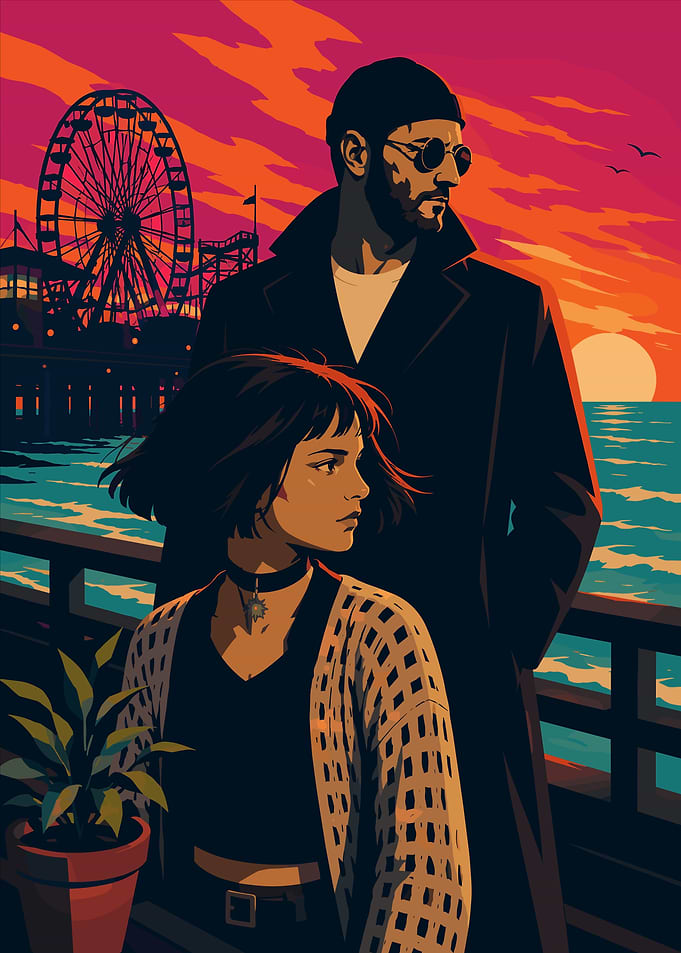 Leon and Mathilda Pixel Art