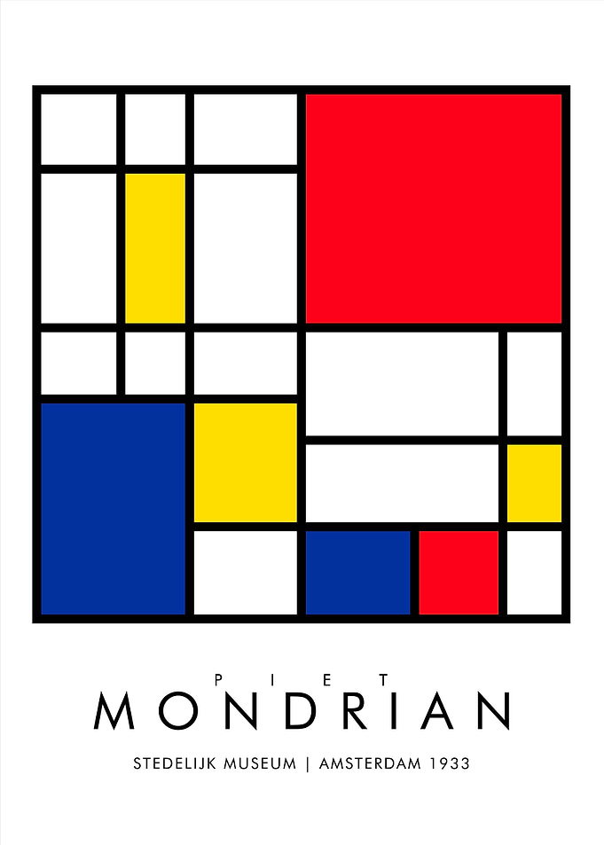 Piet Mondrian | Stedelijk Museum Poster