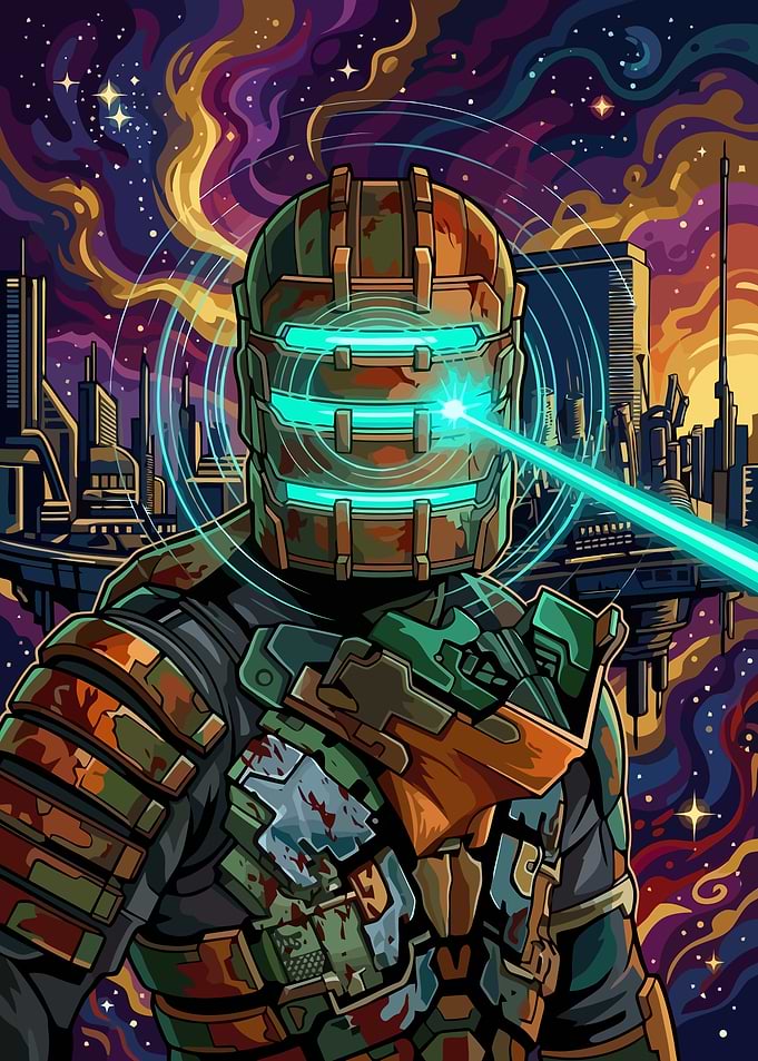 Isaac Clarke Dead Space Digital Art
