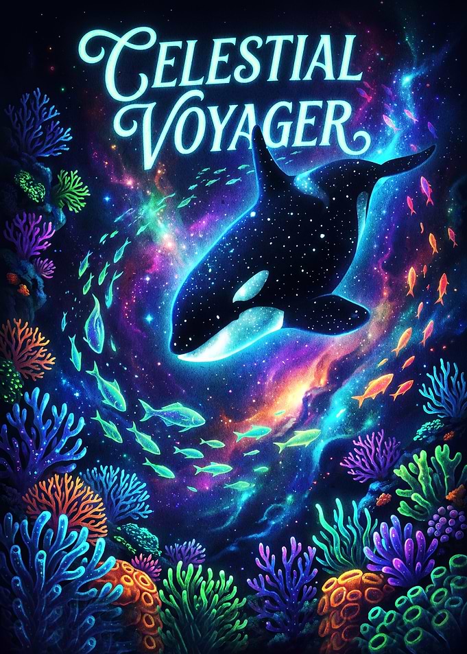 Celestial Voyager Orca Space Art