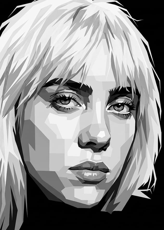 Billie Eilish WPAP Portrait