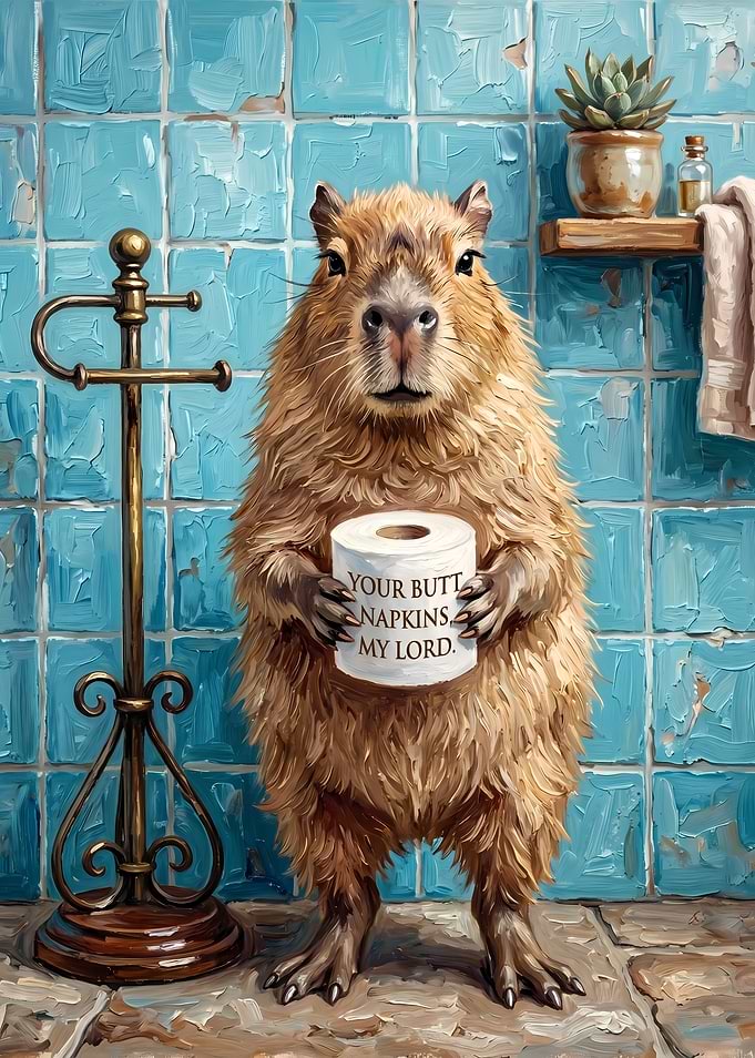 Capybara Your Butt Napkins My Lord