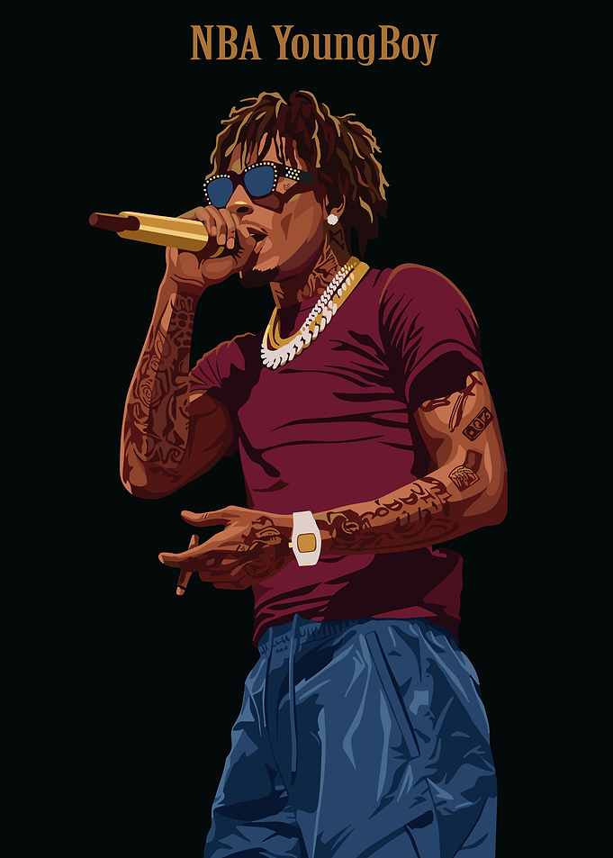 NBA YoungBoy Rap Artist Poster