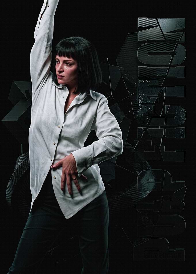 Mia Wallace Pulp Fiction Poster