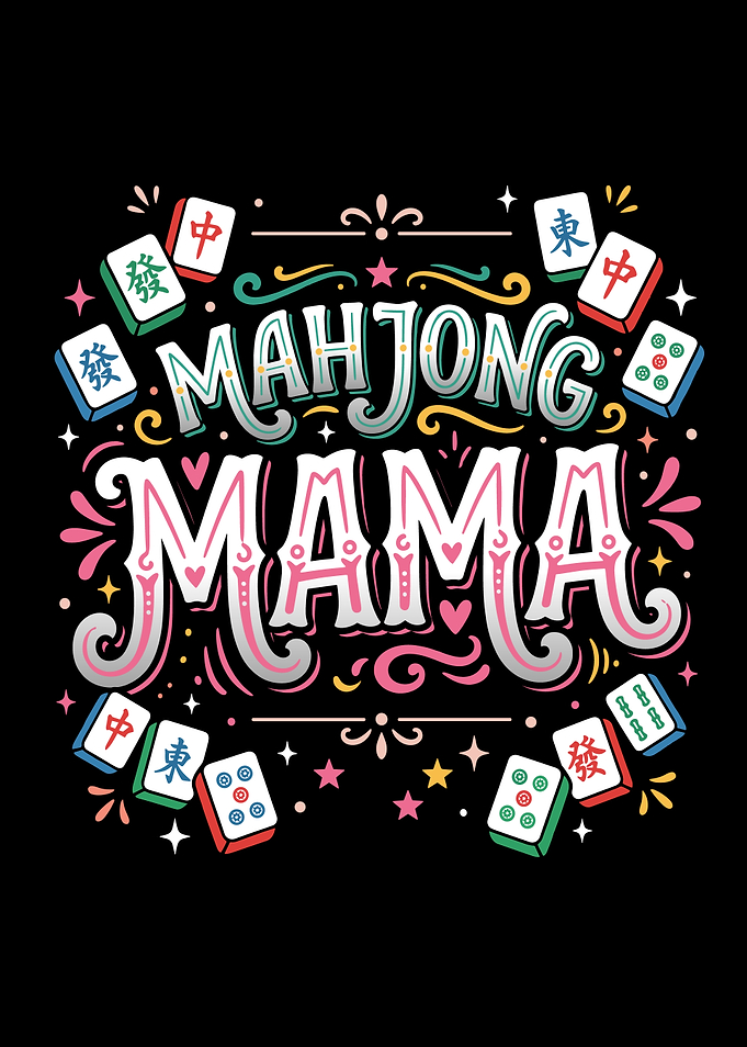 Mahjong Mama Typography Design