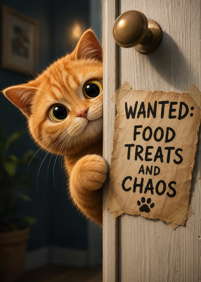 Cute Ginger Cat Wanted
