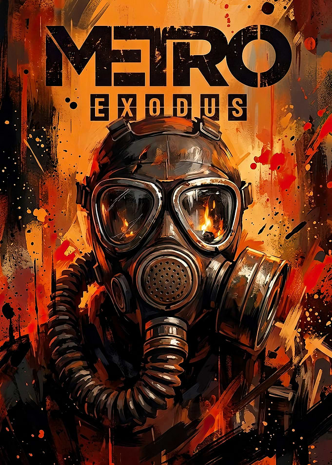 Metro Exodus Gas Mask Poster