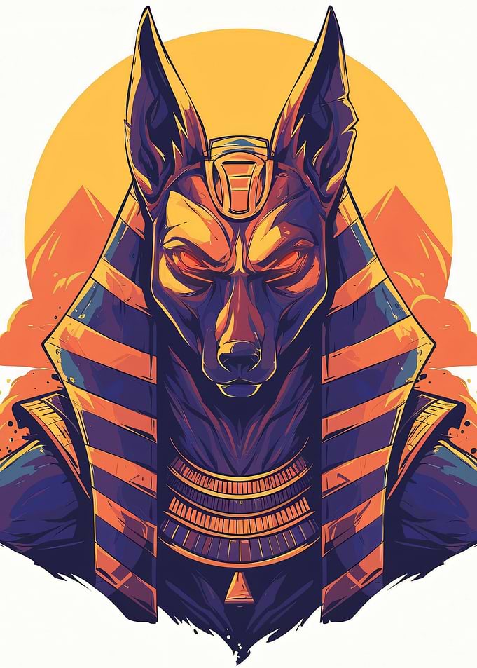 Anubis Egyptian God Portrait