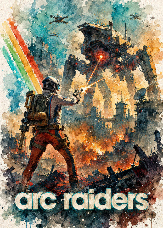 ARC Raiders Sci-Fi Battle Poster
