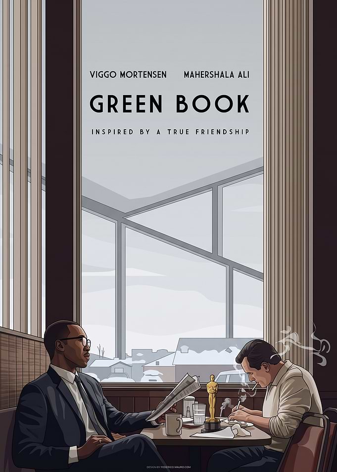 Green Book Movie Illustration