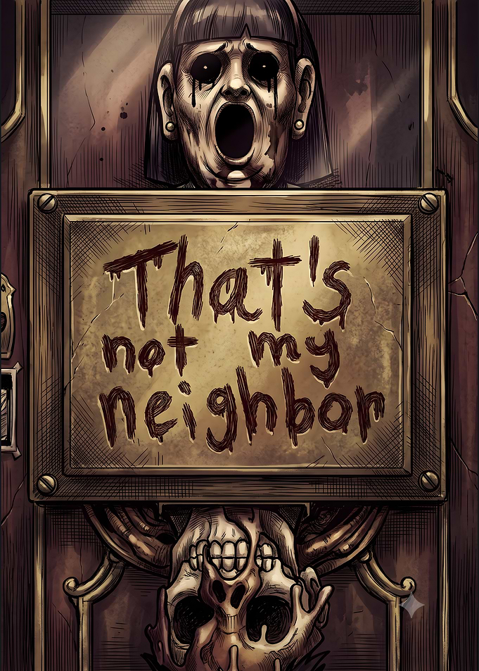 That's Not My Neighbor Horror Poster