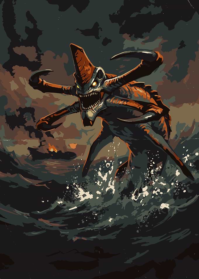 Reaper Leviathan Attacking Ship