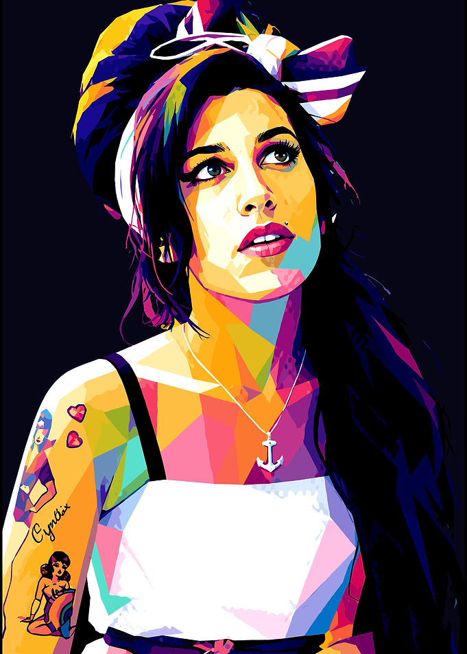 Amy Winehouse Pop Art Portrait